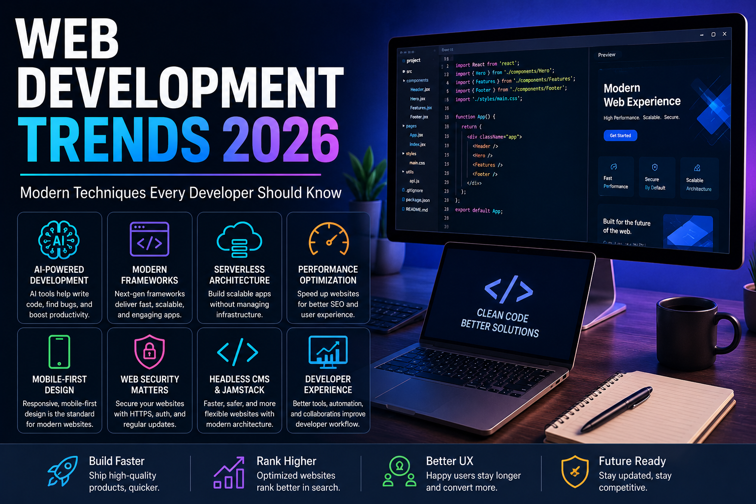 web development trends 2026 modern coding technology